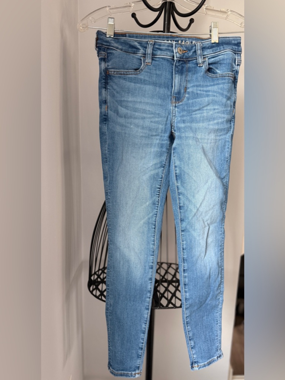 American Eagle Outfitters Light Blue Stretch Skinny Jeggings